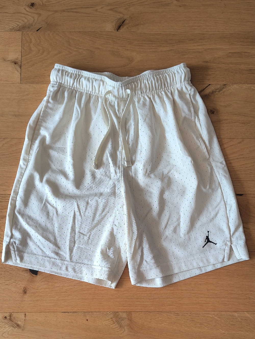 Jordan Men’s Cream Mesh Athletic Basketball Shorts